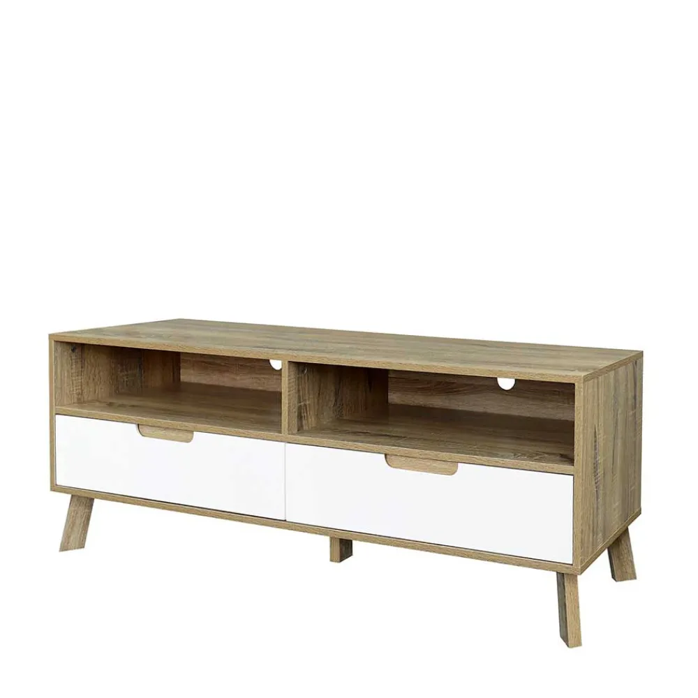 Wohnen Tv & Hifi-Möbel|Lowboards<140x52x40 TV Kommode im Skandi Design - Justa