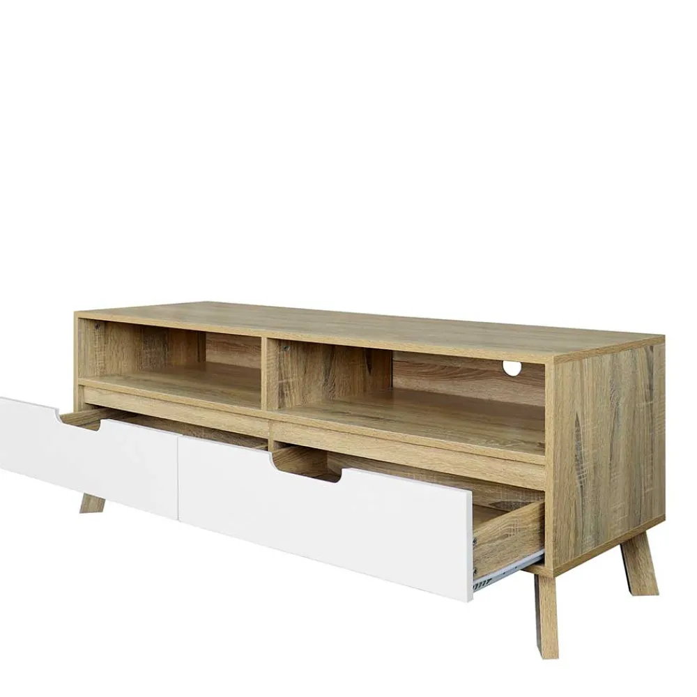 Wohnen Tv & Hifi-Möbel|Lowboards<140x52x40 TV Kommode im Skandi Design - Justa