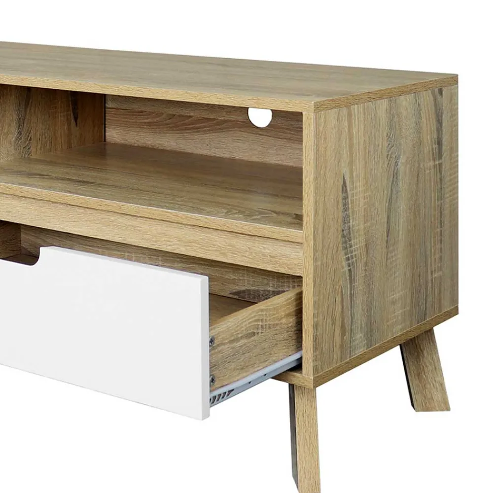 Wohnen Tv & Hifi-Möbel|Lowboards<140x52x40 TV Kommode im Skandi Design - Justa