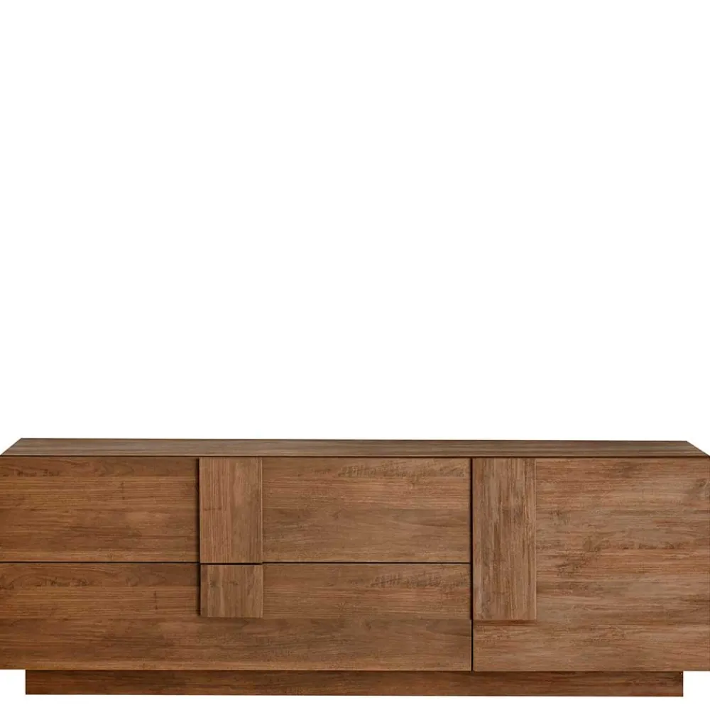Wohnen Lowboards|Tv & Hifi-Möbel<181x63x44 TV Kommode in Holzoptik - Basento