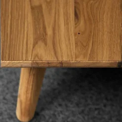 Wohnen Tv & Hifi-Möbel|Lowboards<220x48x40 TV Kommode in Weiß & Wildeiche - Diesta