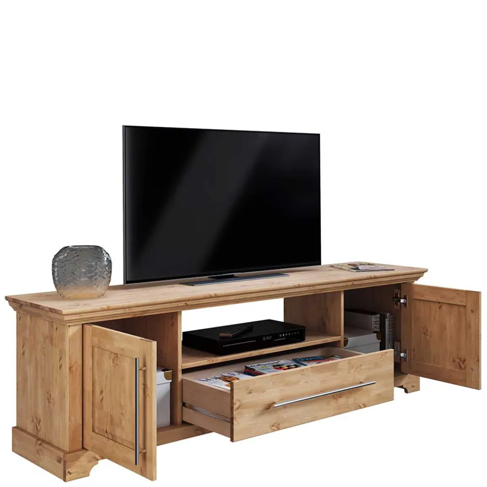 Wohnen Tv & Hifi-Möbel|Lowboards<171x52x39 TV Lowboard im Landhaus Stil - Noellisa