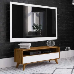 Wohnen Tv & Hifi-Möbel|Lowboards<120x48x40 TV Lowboard im Mid Century Style - Diesta