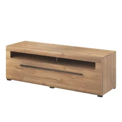 Wohnen Tv & Hifi-Möbel|Lowboards<160x52x50 TV Lowboard in Eiche Holzoptik - Aberdeen