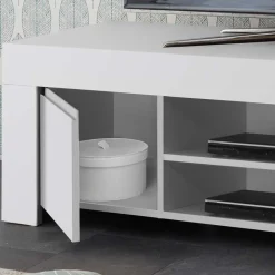Wohnen Tv & Hifi-Möbel|Lowboards<138x44x42 TV Lowboard in Weiß lackiert - Mikes