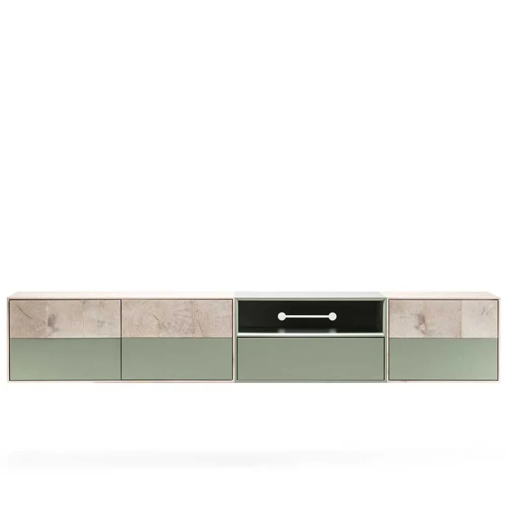 Wohnen Tv & Hifi-Möbel|Lowboards<260x45x40 TV Lowboard zweifarbig - Ajevos