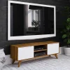 Wohnen Tv & Hifi-Möbel|Lowboards<134x48x40 TV Schrank mit Türen & Fächern - Diesta