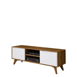 Wohnen Tv & Hifi-Möbel|Lowboards<134x48x40 TV Schrank mit Türen & Fächern - Diesta