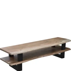 Wohnen Tv & Hifi-Möbel|Lowboards<140x36x40 TV Tisch aus Akazie Massivholz - Varabera