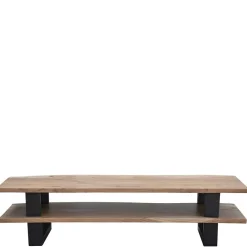 Wohnen Tv & Hifi-Möbel|Lowboards<140x36x40 TV Tisch aus Akazie Massivholz - Varabera