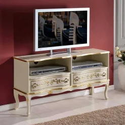 Wohnen Tv & Hifi-Möbel|Lowboards<110x61x36 TV Unterschrank im Barockstil - Iviada