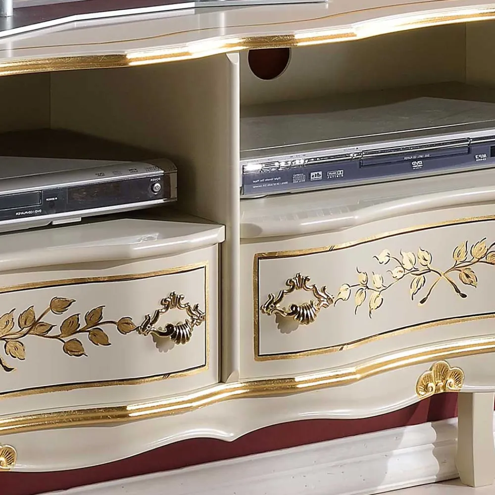 Wohnen Tv & Hifi-Möbel|Lowboards<110x61x36 TV Unterschrank im Barockstil - Iviada