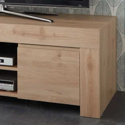 Wohnen Tv & Hifi-Möbel|Lowboards<138x44x42 TV Unterschrank in Eichefarben - Karika