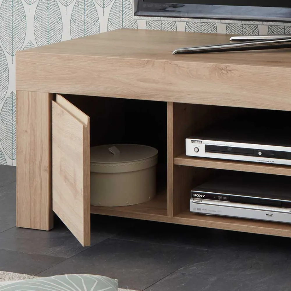 Wohnen Tv & Hifi-Möbel|Lowboards<138x44x42 TV Unterschrank in Eichefarben - Karika