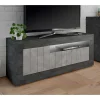 Wohnen Tv & Hifi-Möbel|Lowboards<138x56x43 TV Unterschrank in Grau zweifarbig - Dionassa