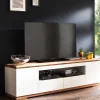 Wohnen Tv & Hifi-Möbel|Lowboards<202x54x40 TV Unterschrank in Weiß & Asteiche - Vangels
