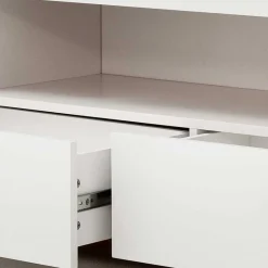 Wohnen Tv & Hifi-Möbel|Lowboards<202x54x40 TV Unterschrank in Weiß & Asteiche - Vangels
