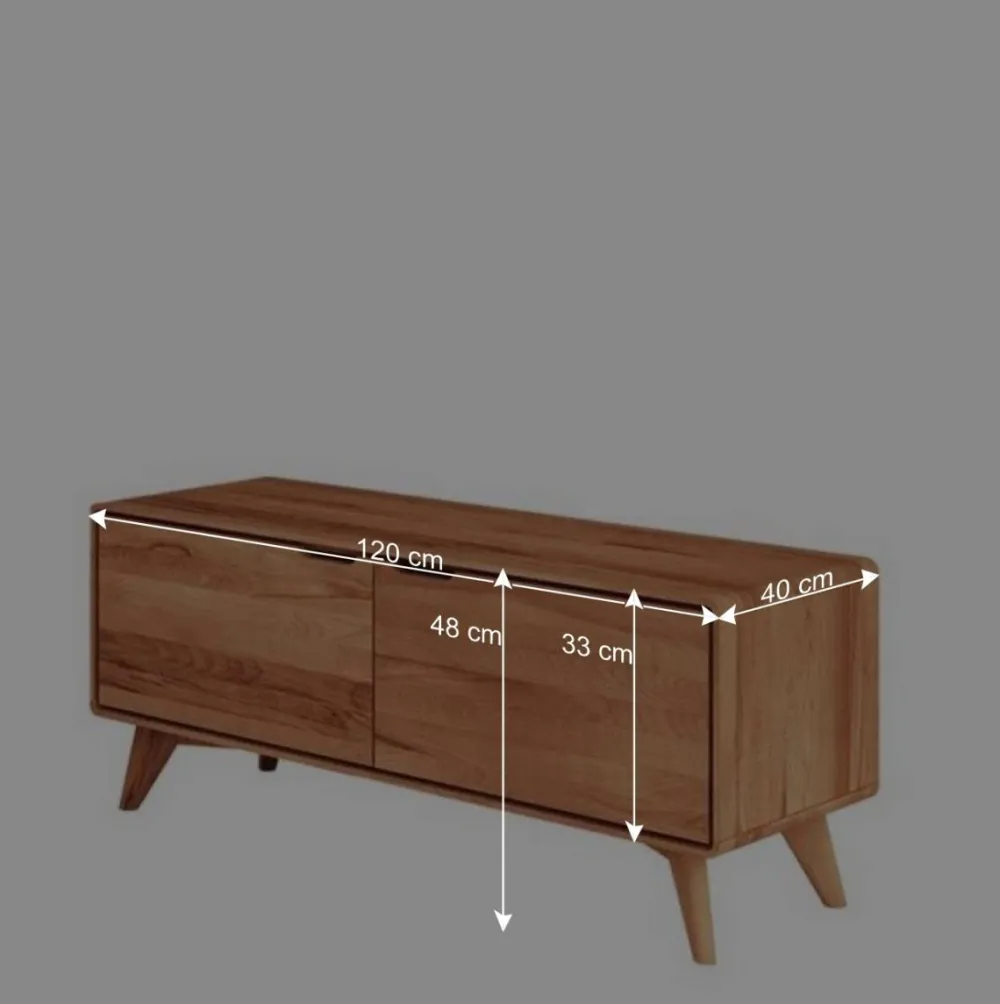 Wohnen Tv & Hifi-Möbel|Lowboards<120x48x40 TV Unterschrank mit zwei Türen - Junola