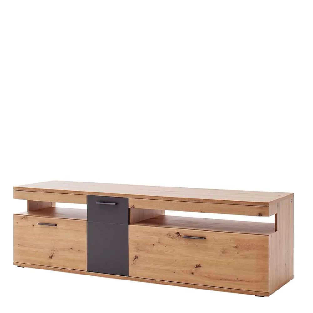 Wohnen Tv & Hifi-Möbel|Lowboards<180x55x50 TV Unterschrank zweifarbig - Vecenda