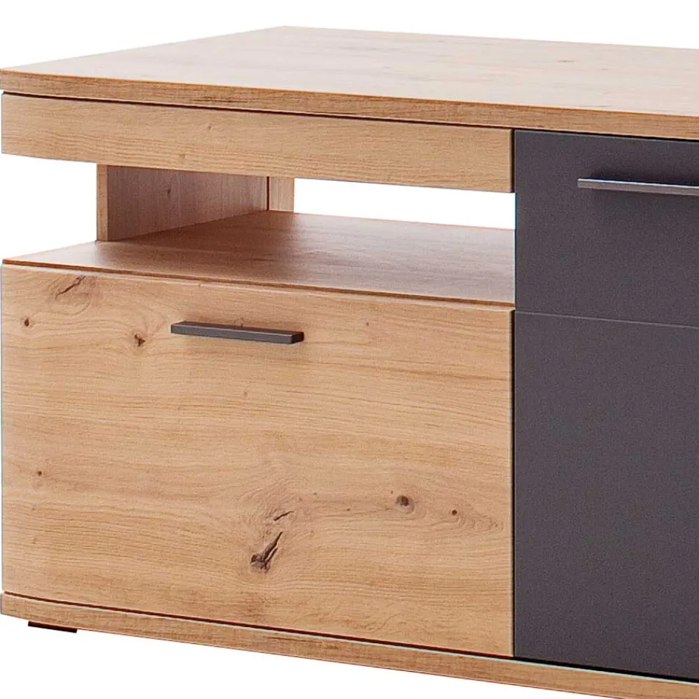 Wohnen Tv & Hifi-Möbel|Lowboards<180x55x50 TV Unterschrank zweifarbig - Vecenda