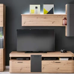 Wohnen Tv & Hifi-Möbel|Lowboards<180x55x50 TV Unterschrank zweifarbig - Vecenda