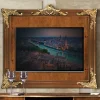 Wohnen Tv & Hifi-Möbel<150x130x6 TV Wandpaneel im Itaiienischen Stil - Carlenna