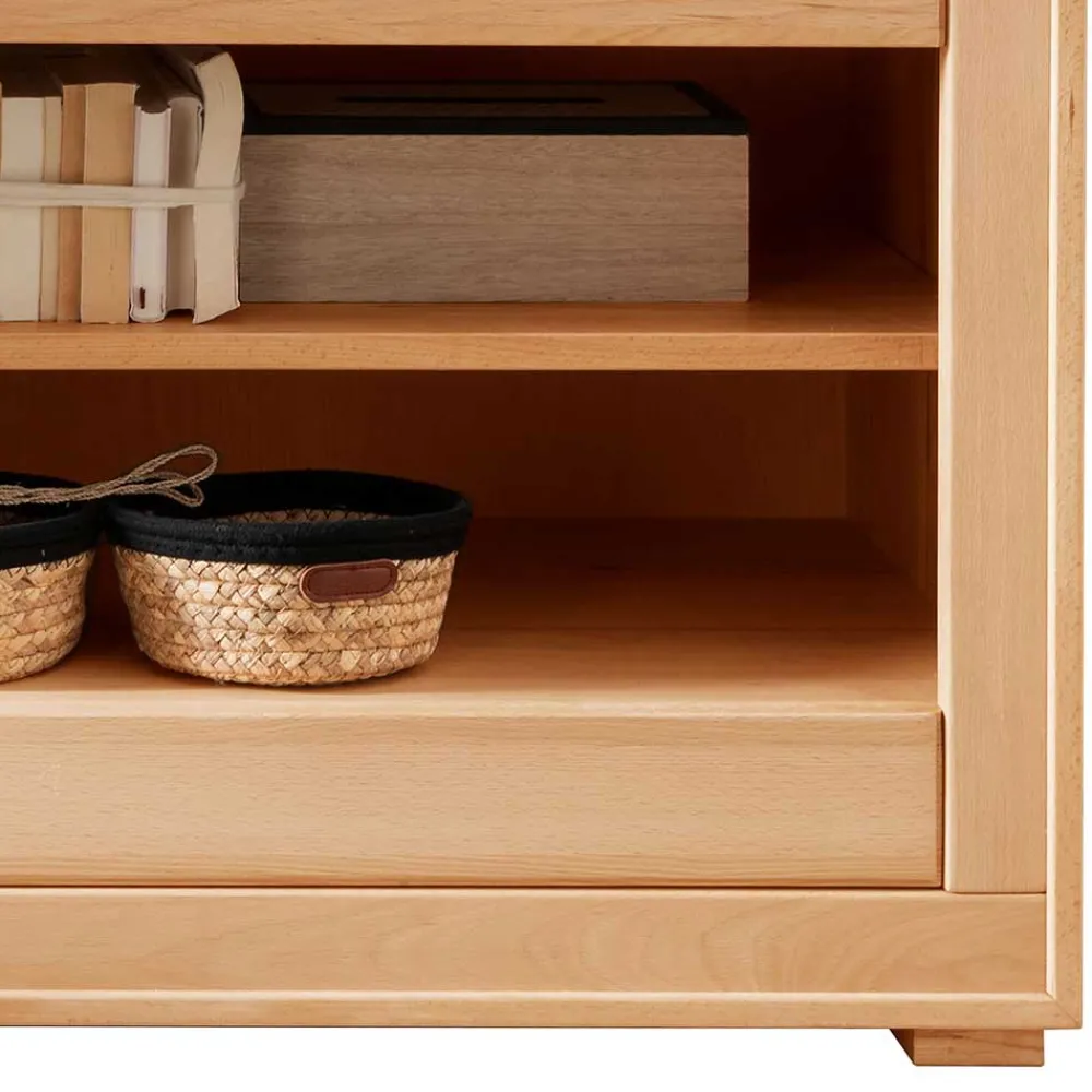 Wohnen Tv & Hifi-Möbel|Lowboards<130x62x46 TV-Board aus Kernbuche Massivholz - Sarosca