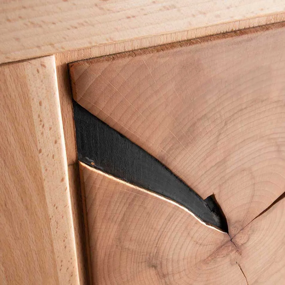 Wohnen Tv & Hifi-Möbel|Lowboards<130x62x46 TV-Board aus Kernbuche Massivholz - Sarosca