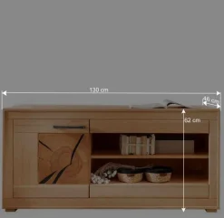 Wohnen Tv & Hifi-Möbel|Lowboards<130x62x46 TV-Board aus Kernbuche Massivholz - Sarosca