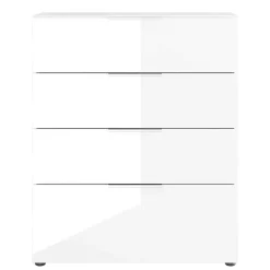 Wohnen Kommoden<83x101x42 Vier-Schubladen-Kommode in Weiß - Thima