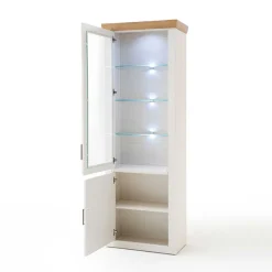 Wohnen Vitrinen<73x210x40 Vitrine - modernes Landhaus - Samula
