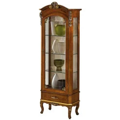 Wohnen Vitrinen<68x204x41 Vitrine im Italienischem Stil - Leonid