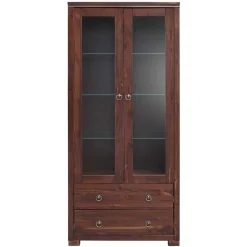 Wohnen Vitrinen<80x178x40 Vitrine mit 2 Schubladen - Luvin