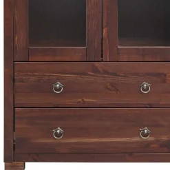 Wohnen Vitrinen<80x178x40 Vitrine mit 2 Schubladen - Luvin