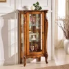 Wohnen Vitrinen<60x120x40 Vitrine mit Spiegel Rückwand - Carlenna II