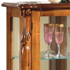 Wohnen Vitrinen<60x120x40 Vitrine mit Spiegel Rückwand - Carlenna II