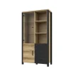 Wohnen Vitrinen<101x191x43 Vitrine Wohnzimmerschrank mit Glastür - Kanellas