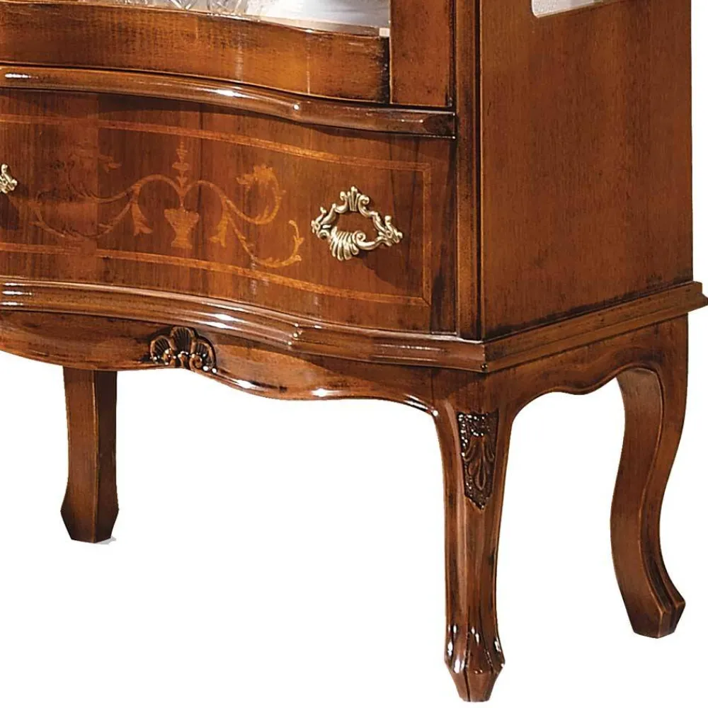 Wohnen Vitrinen<31x175x60 Vitrinenschrank im Italienischem Stil - Venerdina