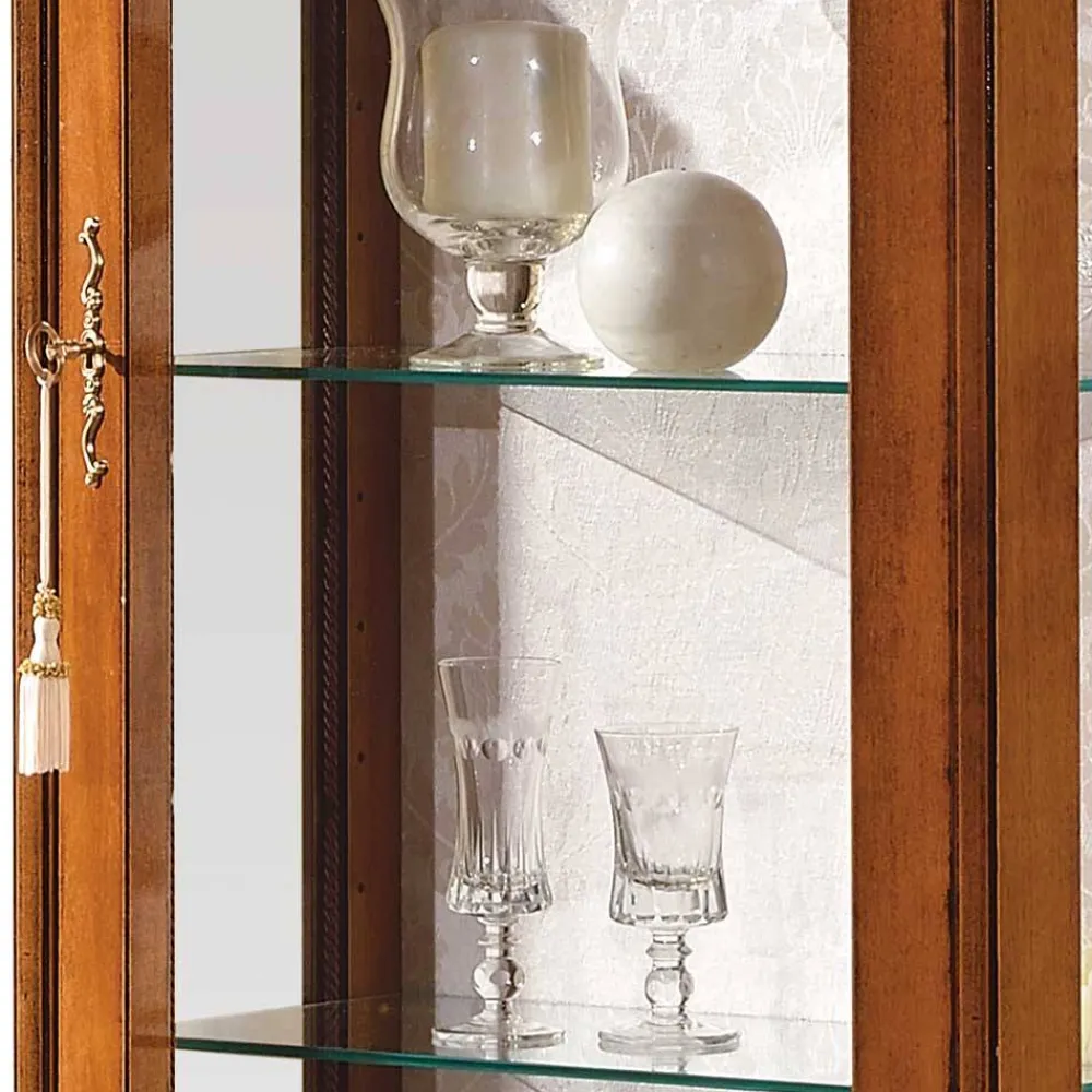 Wohnen Vitrinen<31x175x60 Vitrinenschrank im Italienischem Stil - Venerdina