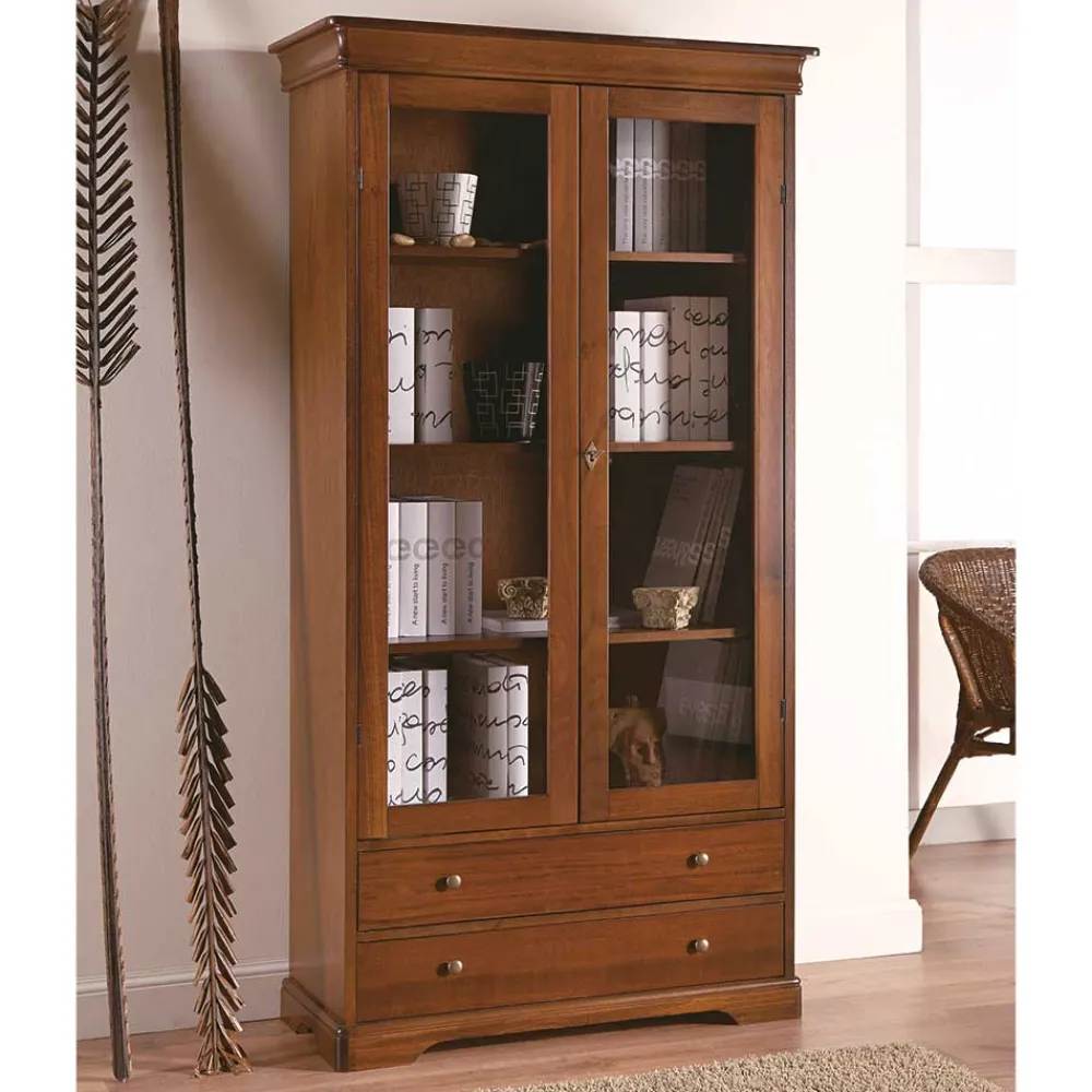 Wohnen Vitrinen<94x179x38 Vitrinenschrank im klassischen Stil - Lemerzi
