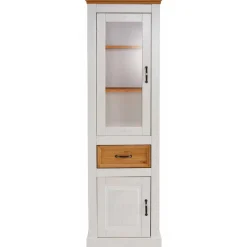Wohnen Vitrinen<55x180x38 Vitrinenschrank im Landhaus Look - Alexandra
