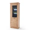 Wohnen Vitrinen<74x211x45 Vitrinenschrank in Eiche Dekor - Wykina