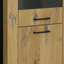 Wohnen Vitrinen<60x190x38 Vitrinenschrank in Zinneiche NB - Traudarian