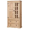 Wohnen Vitrinen|Schränke<100x190x41 Vitrinenschrank Landhaus Mexiko - Jardino