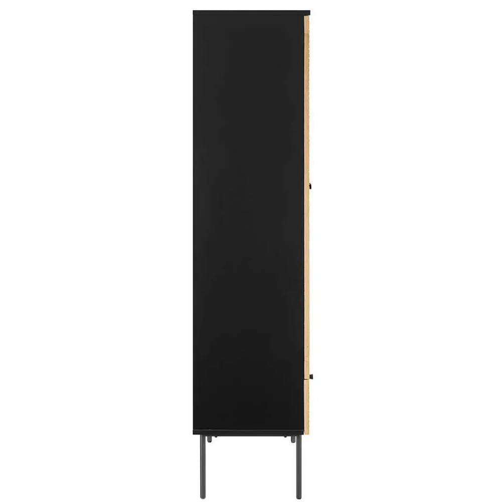 Wohnen Vitrinen<79x179x43 Vitrinenschrank mit Doppeltür - Piassona