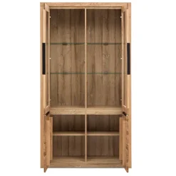 Wohnen Highboards|Vitrinen<108x199,5x40 Vitrinenschrank 4-türig - Nelenia