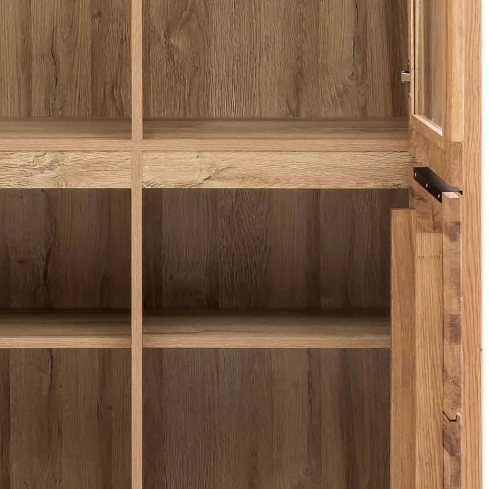 Wohnen Highboards|Vitrinen<108x199,5x40 Vitrinenschrank 4-türig - Nelenia