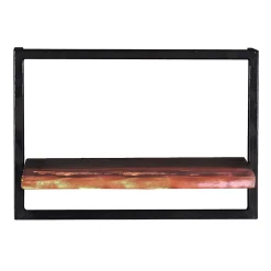 Wohnen Regale<50x35x25 Wandboard aus Altholz mit Metallrahmen - Jamaica
