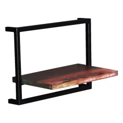 Wohnen Regale<50x35x25 Wandboard aus Altholz mit Metallrahmen - Jamaica