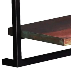 Wohnen Regale<50x35x25 Wandboard aus Altholz mit Metallrahmen - Jamaica